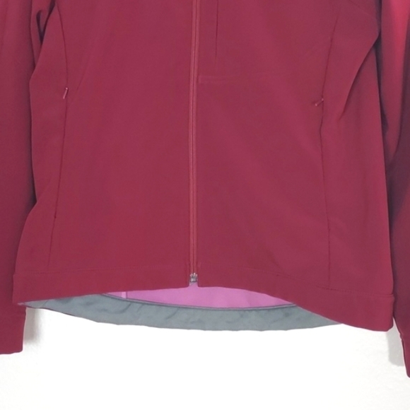 The North Face Windwall Apex Jacket Women's Softshell Fleece Lined Berry Medium - Picture 5 of 14
